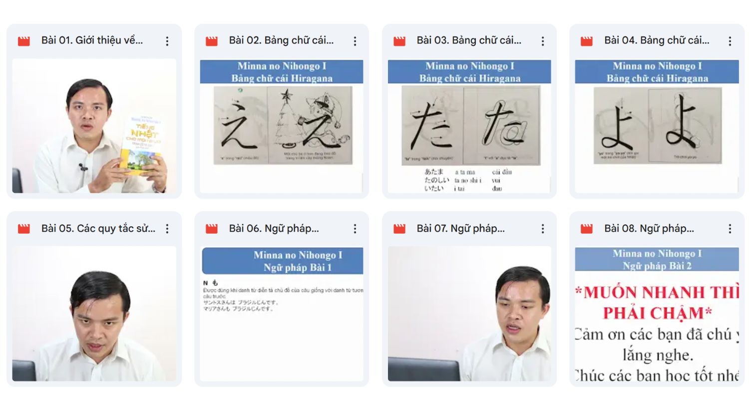 Khóa học giúp người mới học tiếng Nhật qua chữ cái, phát âm và mẫu câu giao tiếp đơn giản